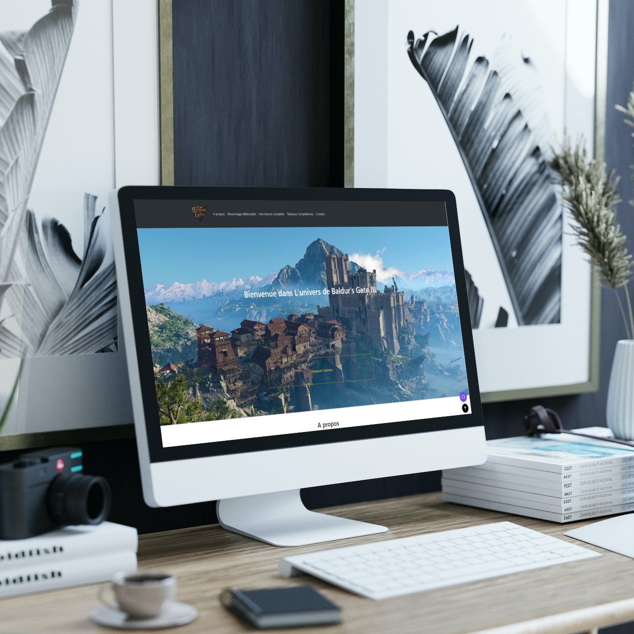 Le site web sur Baldur's Gate III en Bootstrap est le premier que j'ai réalisé avec Bootstrap, ce qui permet de rendre les sites responsive beaucoup plus facilement. Pour celui-ci, j'ai utilisé la licence de Baldur's Gate, qui est un jeu vidéo de rôle. Cela m'a permis de fournir des informations intéressantes sur le jeu.